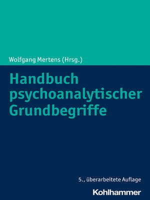 cover image of Handbuch psychoanalytischer Grundbegriffe